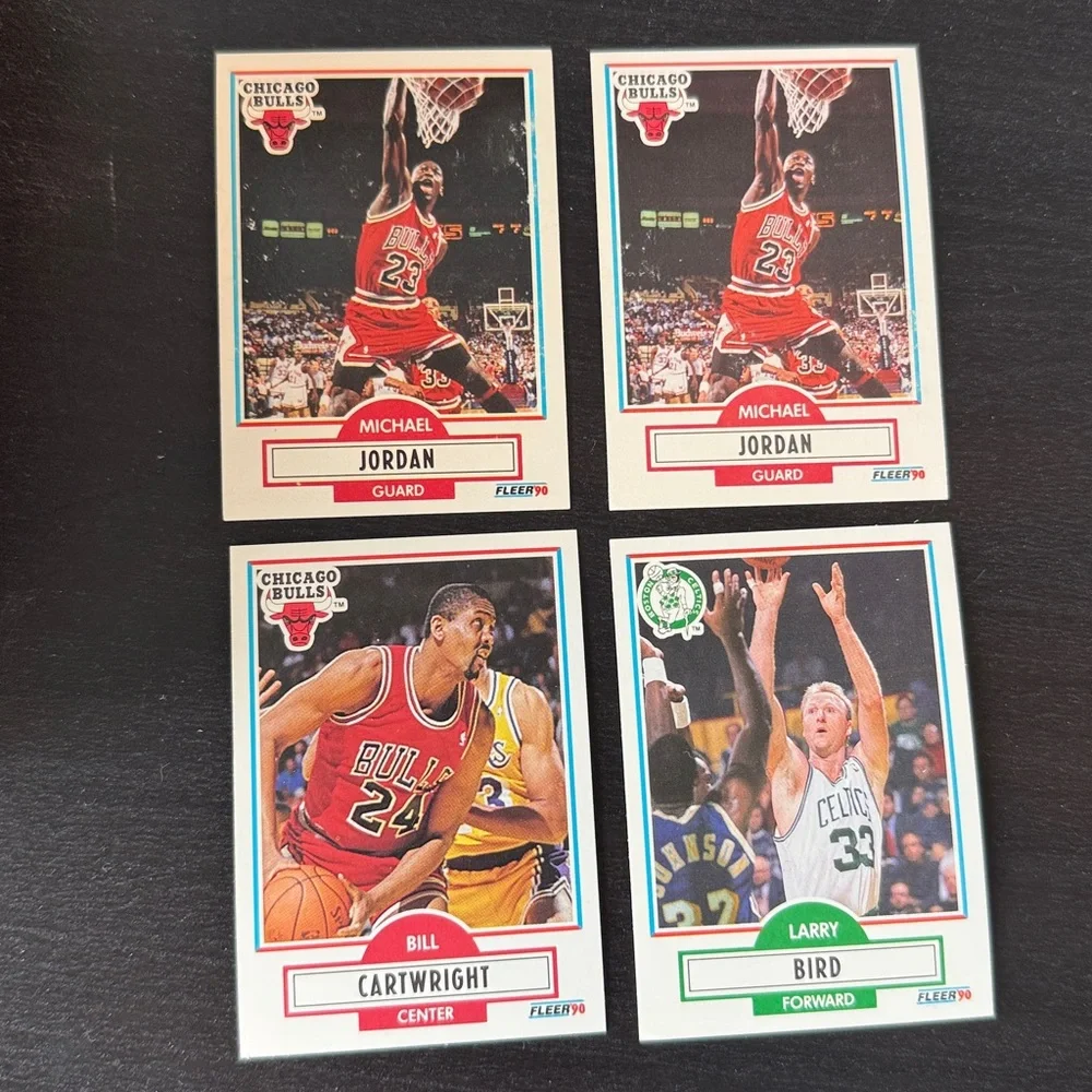 Fleer 1990 Basketball NBA Player Photo Cards Yellow Box Vintage - Picture 4 of 5